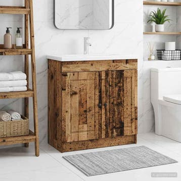 vidaXL Badkamer onder Wastafel Kast Oud hout 56 x 37,5 x 81, Huis en Inrichting, Verzenden, Nieuw