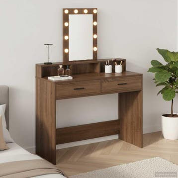 vidaXL Kaptafel Bruin 100 x 41 x 140 cm Bewerkt hout, Verzenden, Nieuw