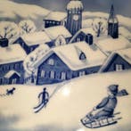 Coca-Cola - Assiette - Winter landscape decorative plate -