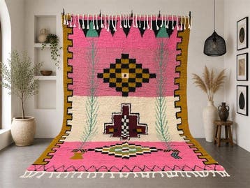 Berber, Tapis berbère Azilal – Design abstrait coloré -, Huis en Inrichting, Stoffering | Tapijten en Vloerkleden, Nieuw