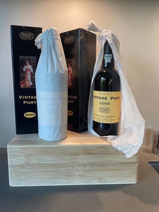 2005 Borges - Vintage Port - Douro - 2 Bouteilles (0,75 L), Collections, Vins