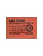 1932 ALFA ROMEO 6C 1500 / 1750 ONDERDELENBOEK PRIJSLIJST I.., Ophalen of Verzenden