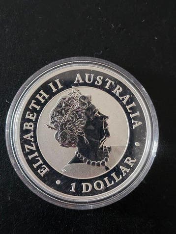 Australië. 1 Dollar 2019 Kookaburracouleur, 1 Oz (Zonder, Postzegels en Munten