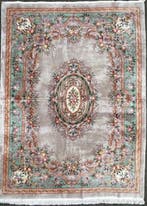 Aubusson China - NETTOYÉ - noué à la main - laine - tapis -