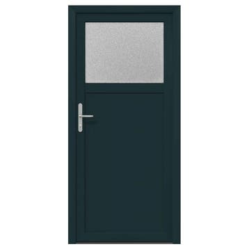 vidaXL Zij-ingang deur 88 x 198 cm PVC Antraciet, Verzenden, Nieuw