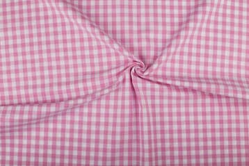 Boerenbont stof roze 10mm geruit - Katoen stof 10m op rol, Verzenden