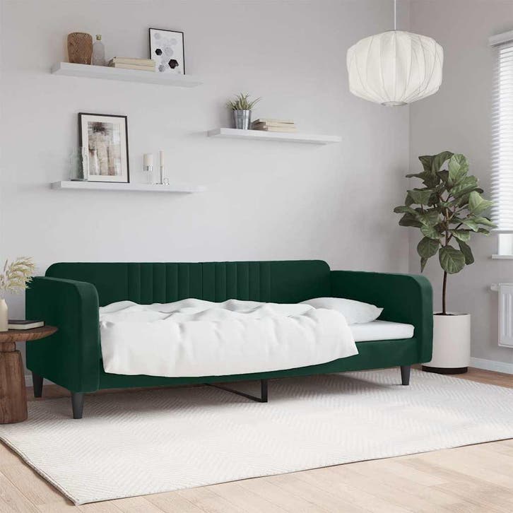 Zetelbed Donkergroen 200cm | Tweede Kansje OP = OP, Maison & Meubles, Chambre à coucher | Canapés-lits, Envoi