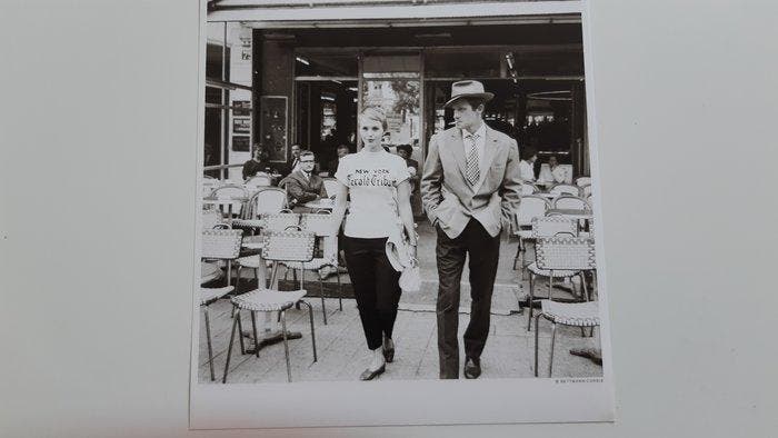 Raymond Cauchetier - Jean Seberg et J-P. Belmondo in A Bout, Antiquités & Art, Art | Objets design