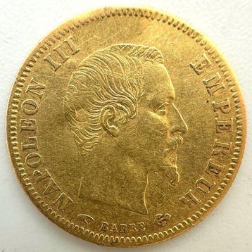 Frankrijk. Napoléon III. 5 Francs 1858-A, Paris (Zonder, Postzegels en Munten