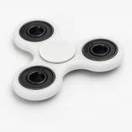 Standard Tri Fidget Hand Spinner Anti Stress Draaier Toy Wit, Verzenden