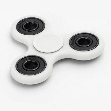 Standard Tri Fidget Hand Spinner Anti Stress Draaier Toy Wit, Verzenden, Nieuw