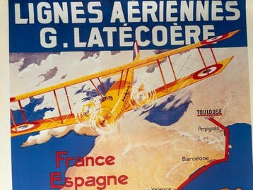 Edition Perceval - Affiche Air France « Lignes aériennes