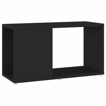 vidaXL Tv-meubel 60x24x32 cm bewerkt hout zwart, Verzenden