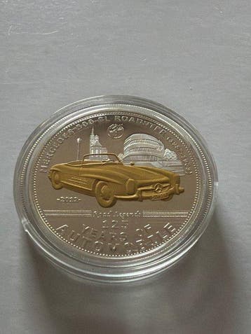 Palau. 5 Dollars 2012 Mercedes 300 SL - 25g (.925) Silber