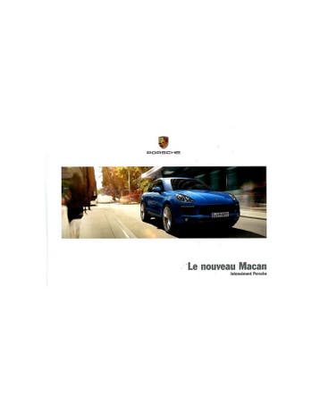 2015 PORSCHE MACAN HARDCOVER BROCHURE FRANS