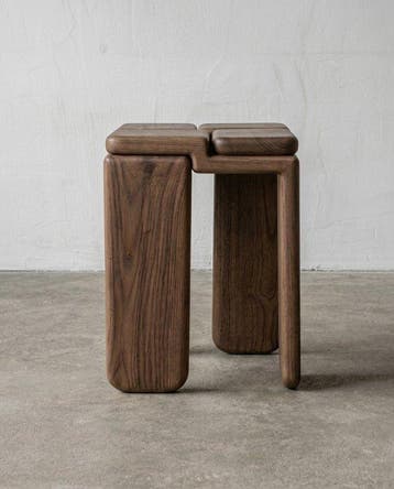 Luis Gimeno - Tabouret - Bois de frêne massif - Tabouret /