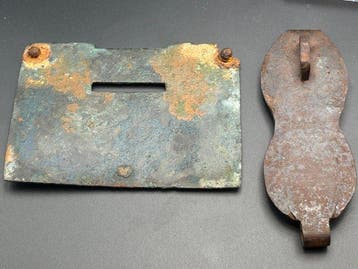 Oud-Romeins, Keizerrijk Brons Romeinse kistsluiting met
