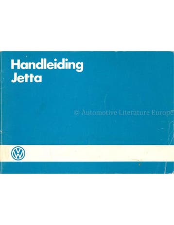 1985 VOLKSWAGEN JETTA INSTRUCTIEBOEKJE NEDERLANDS, Auto diversen