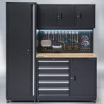 Datona Werkbank garage 120 cm met smalle werkplaatskast -, Doe-het-zelf en Bouw, Ophalen of Verzenden, Nieuw