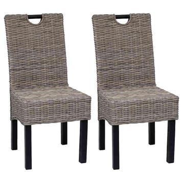 Kubu Eetkamerstoelen | Tweede Kansje | OP = OP, Huis en Inrichting, Stoelen, Twee, Overige kleuren, Verzenden, Nieuw