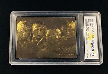 The Beatles - Lot of 2 - Original Gold Cards (23K) - Graded, Verzamelen, Nieuw