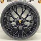 Porsche 992 ORIGINELE 20/21 RS Spyder Unizwart met banden, Autos : Pièces & Accessoires, Ophalen, Banden en Velgen