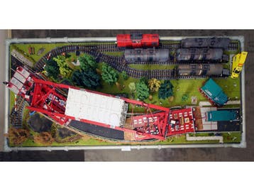 Uniek 1:24 Diorama met Realistische Girderbridge, SPMT Pl..., Ophalen of Verzenden, Nieuw