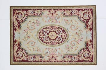 Aubusson-tekening - Vloerkleed - 217 cm - 151 cm -, Nieuw