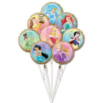 Disney Prinsessen Helium Ballonnen Set 8 delig leeg, Verzenden, Nieuw