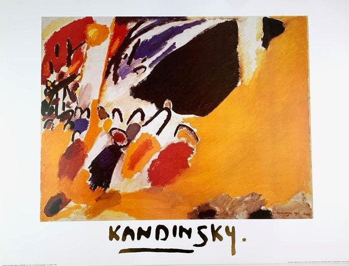 Wassily Kandinsky (1866-1944) - Impression III (Concert),, Antiquités & Art, Antiquités | Meubles | Chaises & Canapés