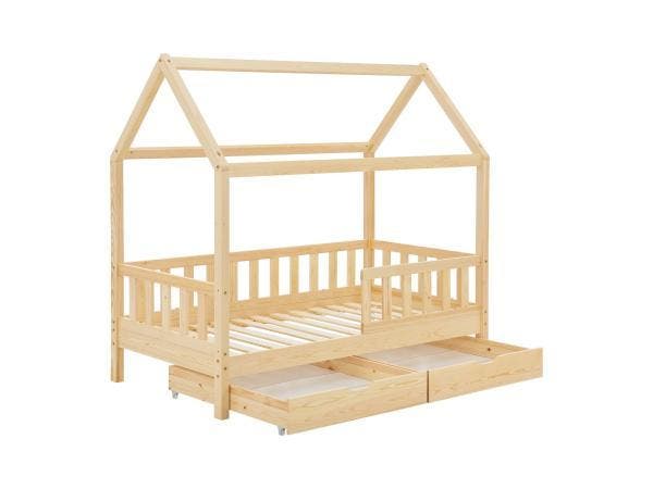 Veiling - Kinderbed Marli - 80 x 160 cm - Houtkleur - Incl., Enfants & Bébés, Chambre d'enfant | Lits