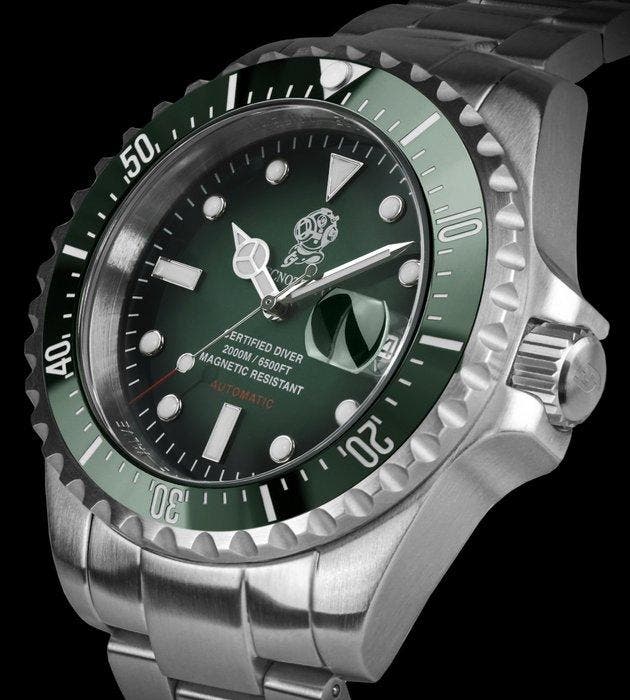 Tecnotempo - Automatic Diver 2000M Diving Helmet - Limited, Handtassen en Accessoires, Horloges | Heren