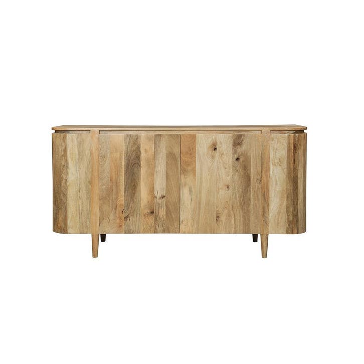 Dressoir Mangohout Ovalis 160 cm, Huis en Inrichting, Kasten | Dressoirs, Nieuw, Overige houtsoorten, Verzenden