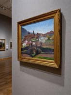 Francesc Piñol (XX) - Paysage de village catalan