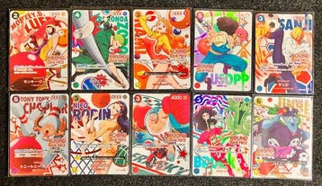Bandai - 10 Card - One Piece - Round 1 Collab Complete Set, Hobby en Vrije tijd, Nieuw