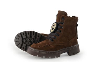Nubikk Veterboots Meisjes in maat 23 Bruin, Kinderen en Baby's, Verzenden, Jongen of Meisje, Nubikk, Schoenen