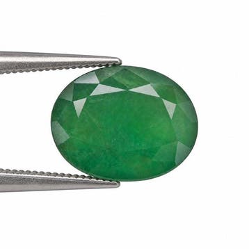 Zonder minimumprijs - 1 pcs Groen Smaragd - 12.92 ct -, Nieuw