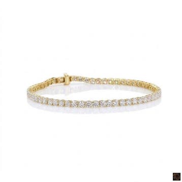 Armband - 14 karaat Geel goud - 5.02ct. tw. Diamant, Nieuw