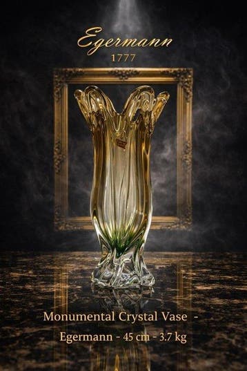 Egermann - Vaas - Glas, Antiek en Kunst