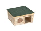 Veiling - Navaris egelhuis hout 40x40x19cm afneembaar dak, Tuin en Terras, Nieuw