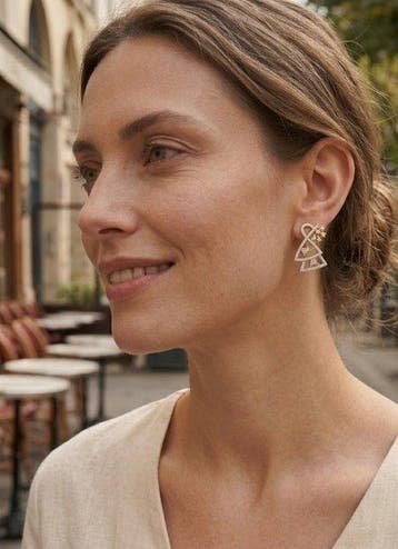 Boucles doreilles - 18 carats Or rose - 0.79ct. tw. Diamant