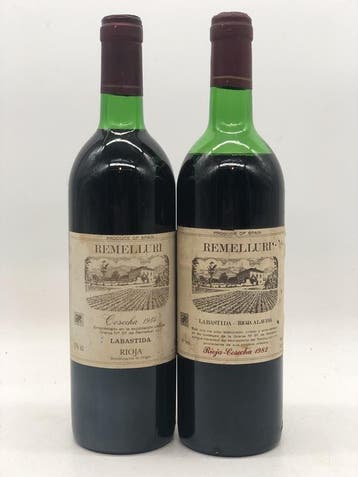 Dual vintage lot of 2 x 75cl Rioja Alavese La Bastida Rem..., Verzamelen, Wijnen, Ophalen of Verzenden, Nieuw, Spanje, Rode wijn