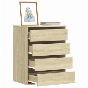 vidaXL Ladekast 60x41x76 cm bewerkt hout sonoma eikenkleurig, Verzenden, Nieuw
