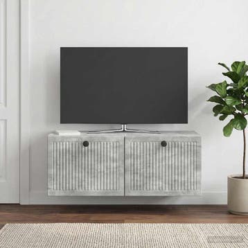 vidaXL Wandmontage TV-kast Betongrijs 78,5 x 31 x 30 cm, Huis en Inrichting, Verzenden, Nieuw