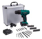 Accuboormachine 12V met 46 accessoires en 2 accus in koffer, Verzenden, Nieuw