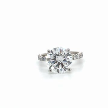 Bague de fiançailles - 14 carats Or blanc - 5.00ct. tw.
