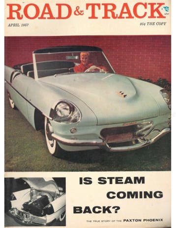 1957 ROAD AND TRACK MAGAZINE APRIL ENGELS
