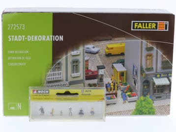 Schaal N Faller 272573 Stadsdecoratie met Noch 36218 reiz..., Ophalen of Verzenden, Zo goed als nieuw, Brug, Tunnel of Gebouw