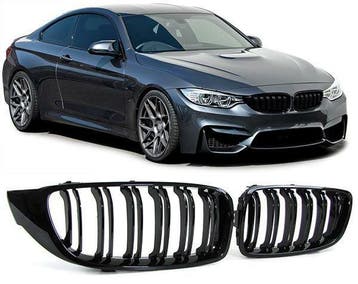 Dubbelspijls Nieren (Gril Set) BMW 4 Serie F32 F33 F36 B0395, Nieuw, Voor, BMW