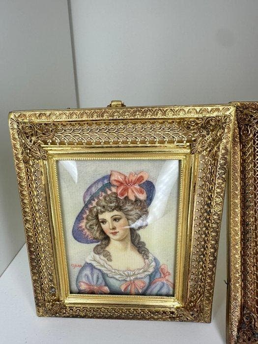 Onbekende kunstenaar - Lady, Antiquités & Art, Curiosités & Brocante